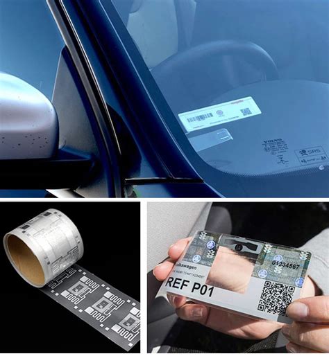 make rfid tags removable windshield|rfid windshield sticker.